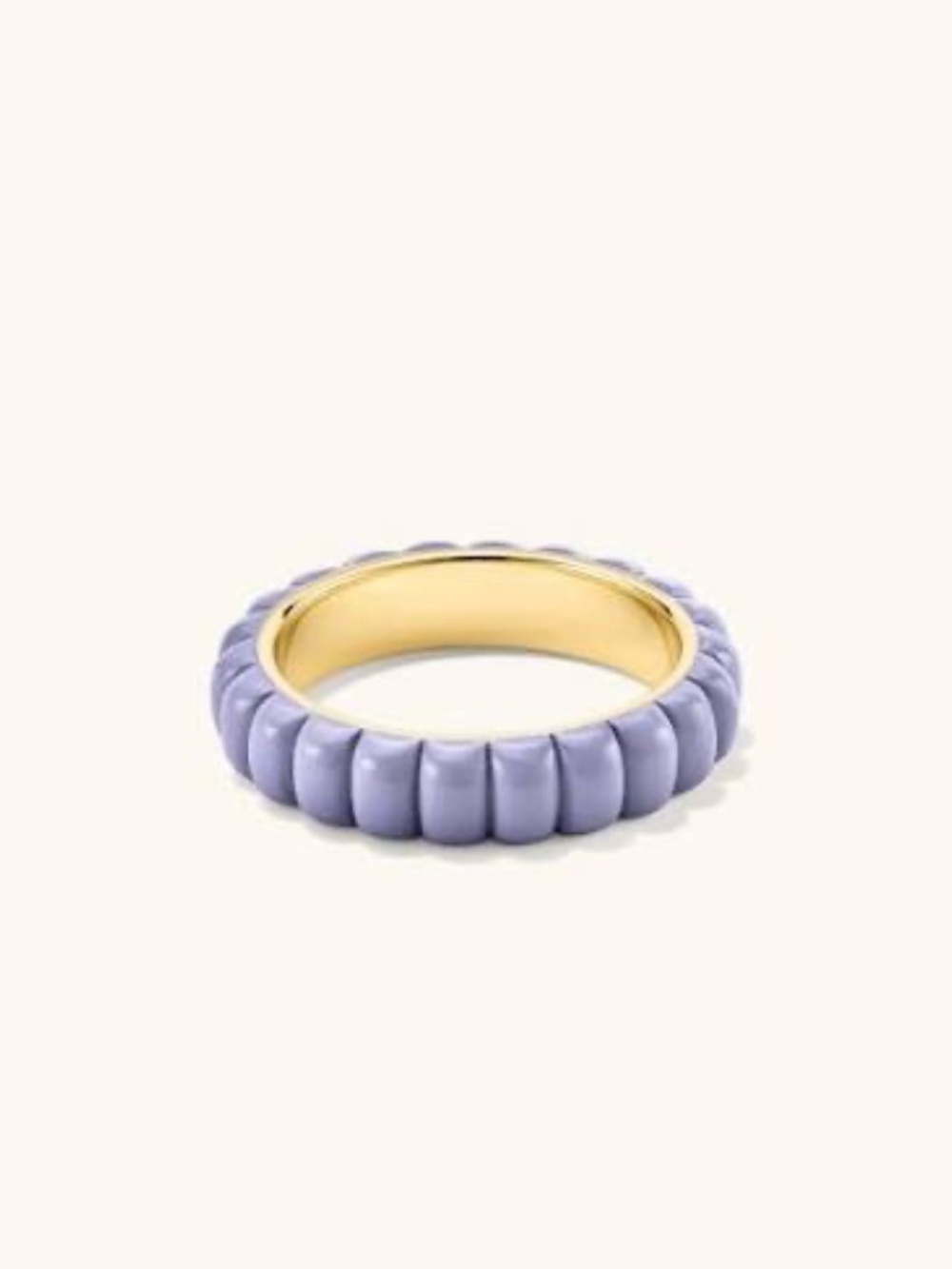 MEJURI CHARLOTTE SLIM ENAMEL STACKABLE RING